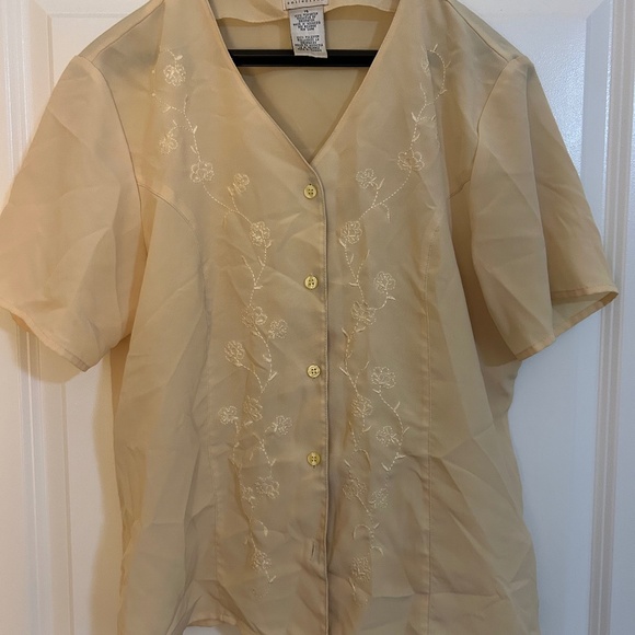 Vintage Yellow Button Down - Picture 1 of 3
